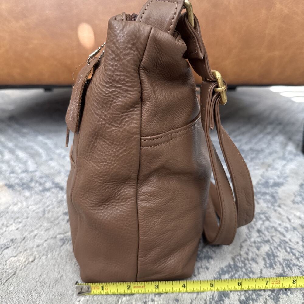 Great American Leatherworks Brown Leather Crossbody Bag - Picture 3 of 9